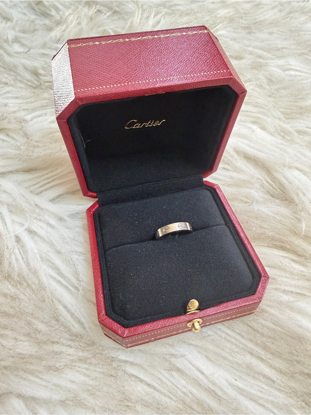 Cartier Gold Love Band Ring 4.5
